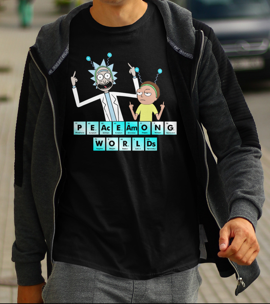 Peace Among Worlds Periodic Table Rick And Morty T-Shirt
