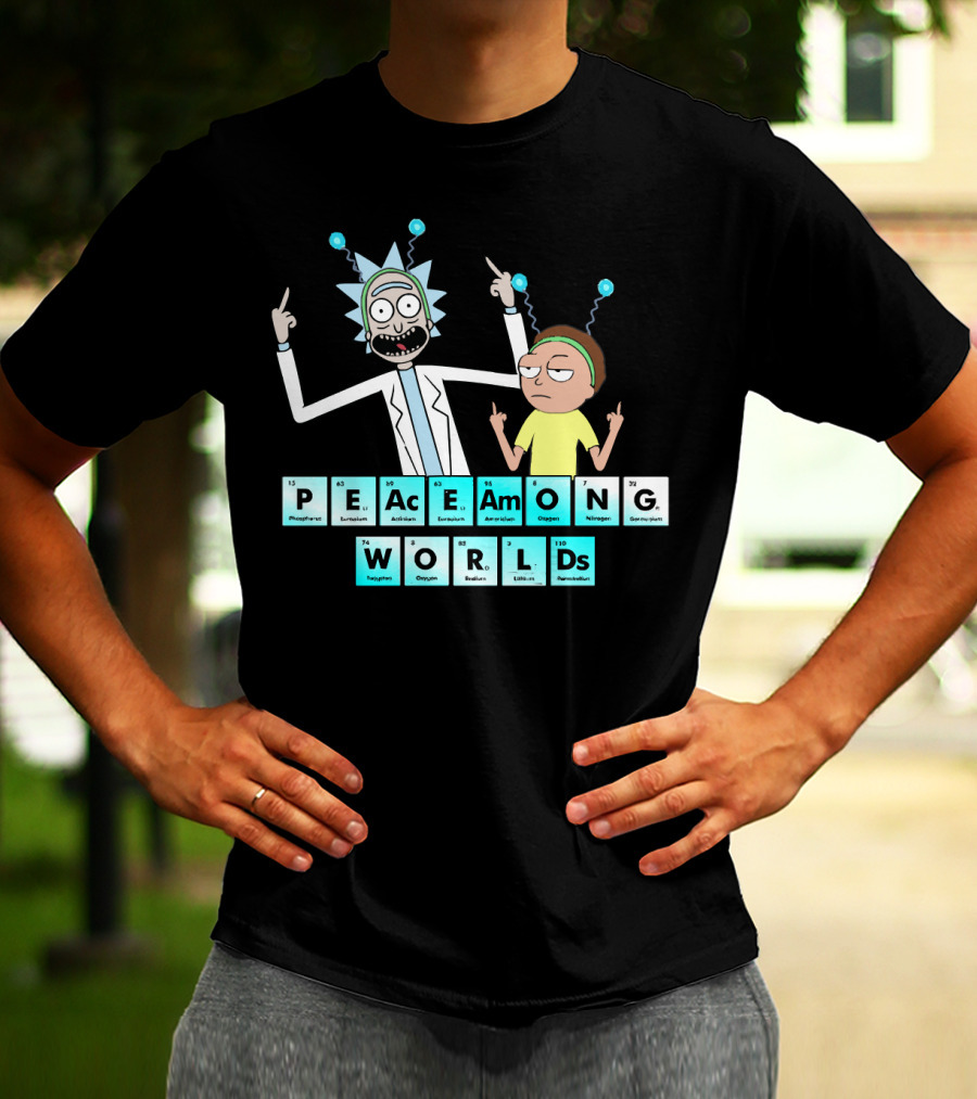 Peace Among Worlds Periodic Table Rick And Morty T-Shirt