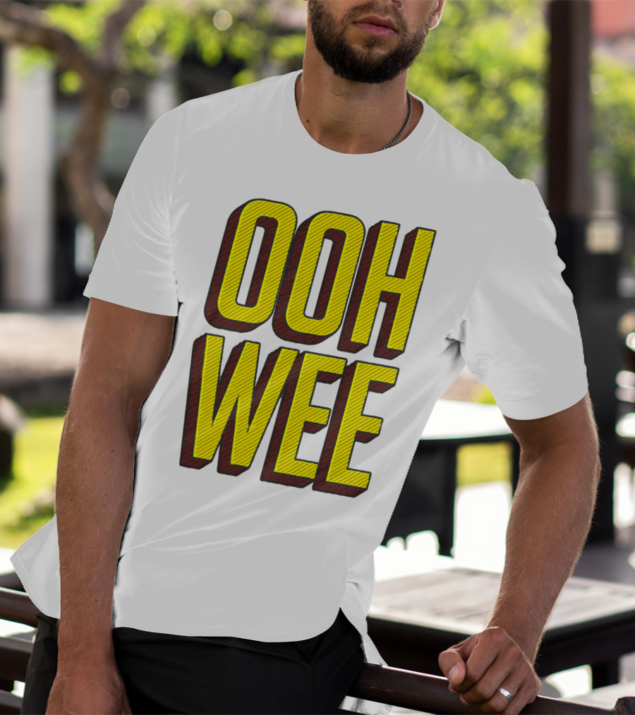 OOH WEE Mr. Poopy Butthole Bold Yellow Comic T-Shirt
