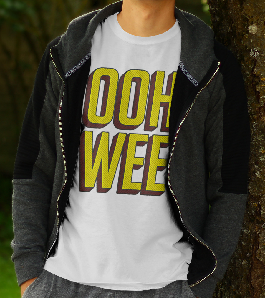 OOH WEE Mr. Poopy Butthole Bold Yellow Comic T-Shirt