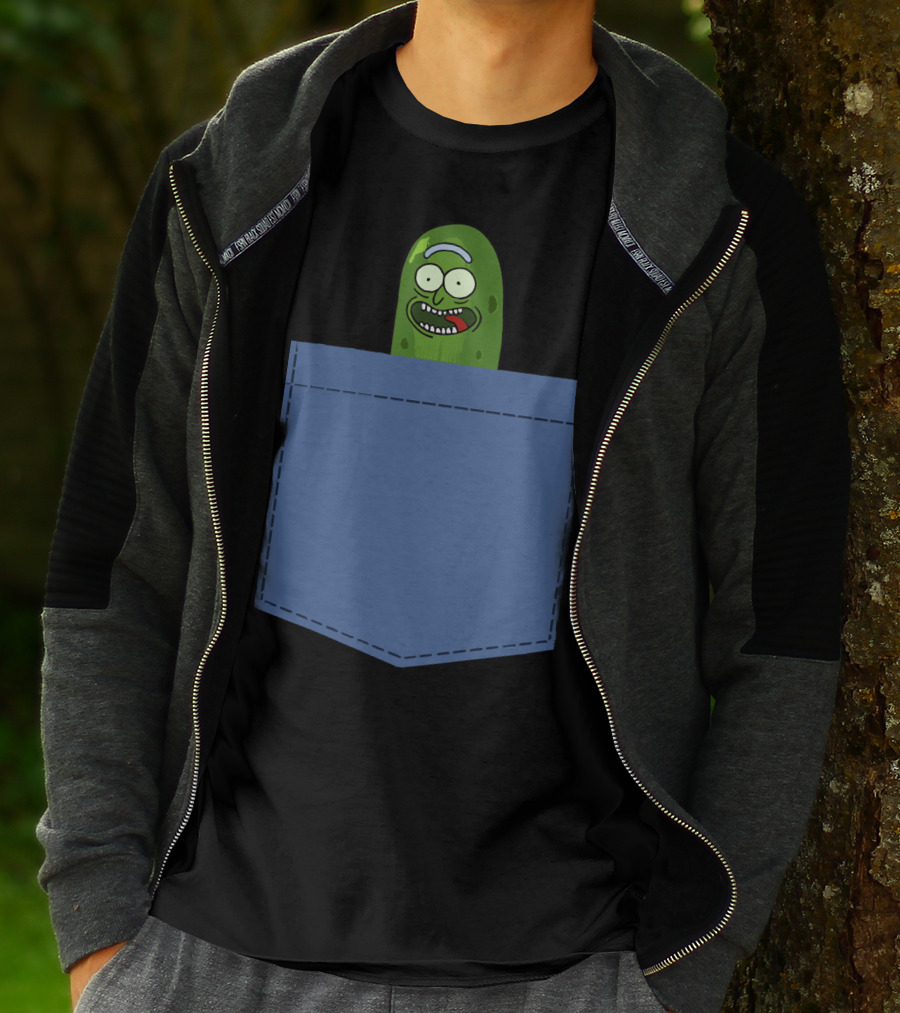 Pickle Rick Pocket Adventure T-Shirt