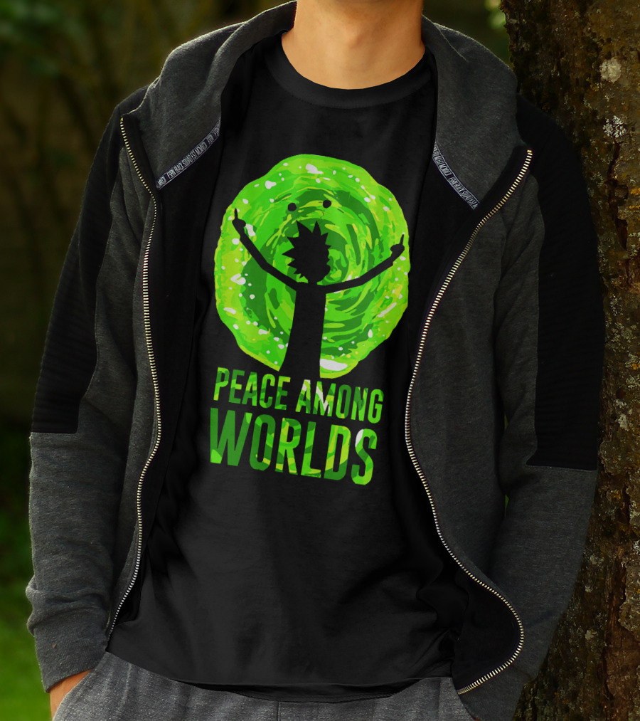 Rick And Morty Peace Among Worlds Portal T-Shirt