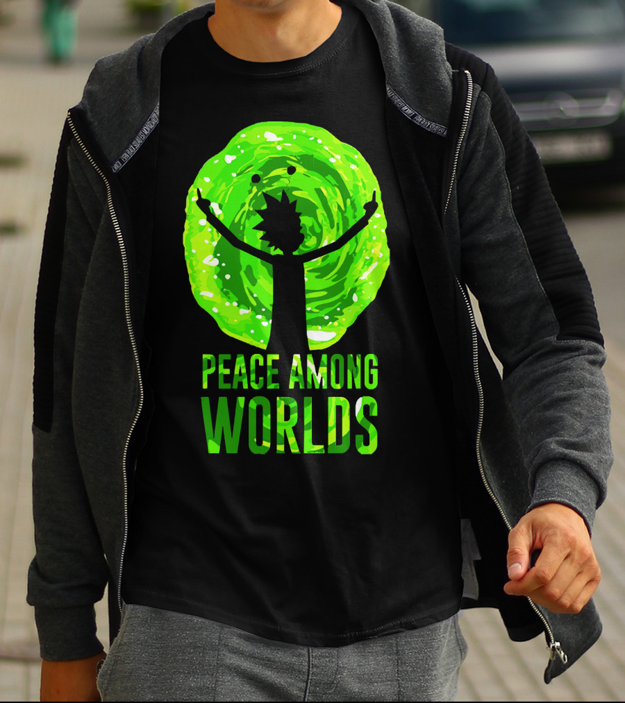 Rick And Morty Peace Among Worlds Portal T-Shirt