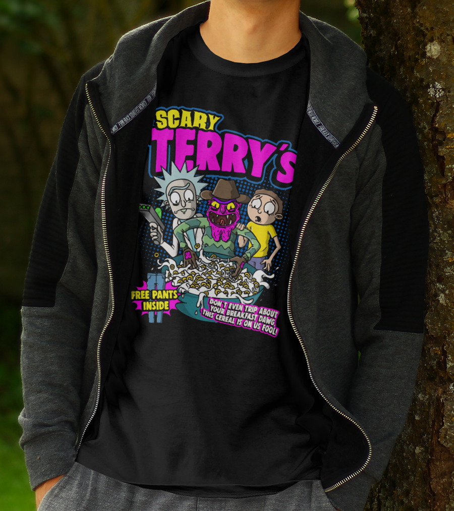 Scary Terry's Free Pants Inside Cereal Don't Even Trip About Your Breakfast Dawg This Cereal Is On Us Fool T-Shirt