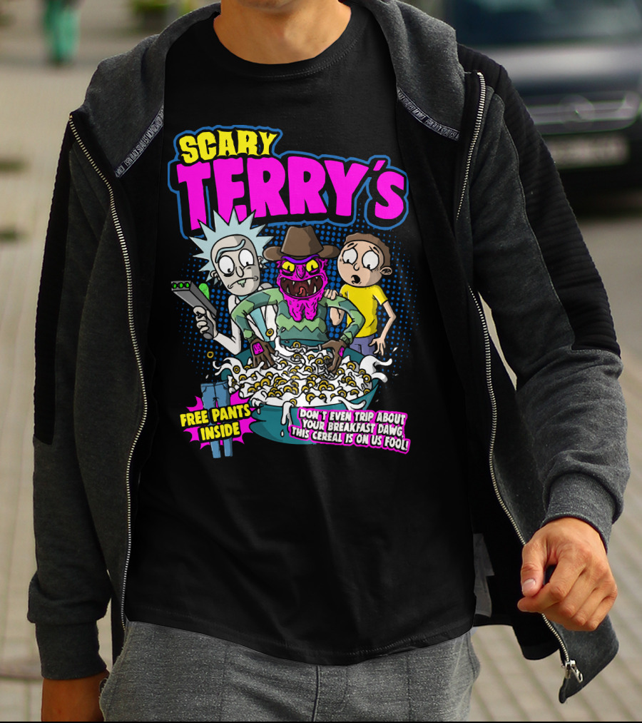 Scary Terry's Free Pants Inside Cereal Don't Even Trip About Your Breakfast Dawg This Cereal Is On Us Fool T-Shirt