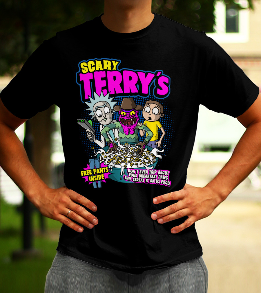 Scary Terry's Free Pants Inside Cereal Don't Even Trip About Your Breakfast Dawg This Cereal Is On Us Fool T-Shirt