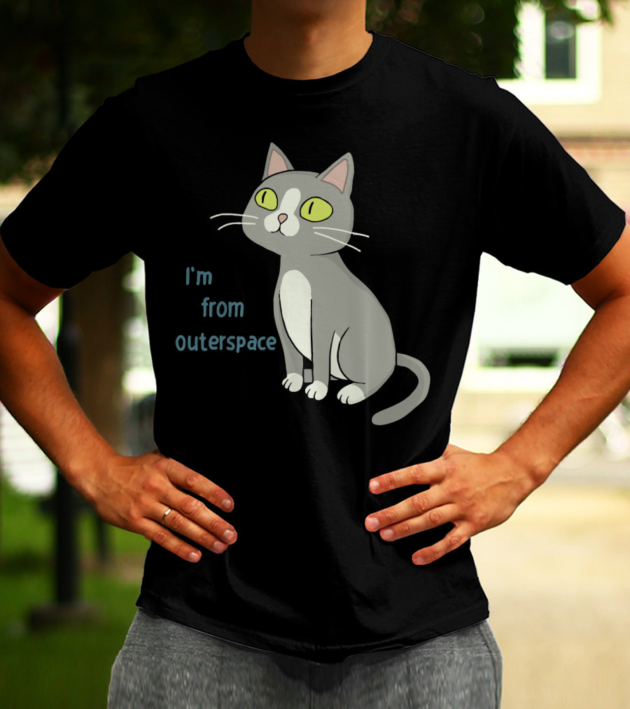 I'm From Outerspace Cat Rick And Morty T-Shirt