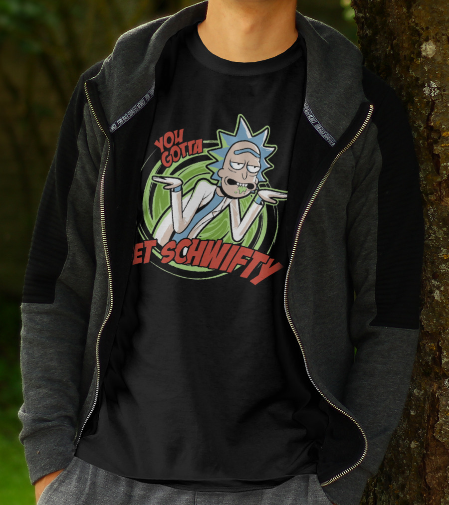 You Gotta Get Schwifty Rick And Morty Portal Image T-Shirt
