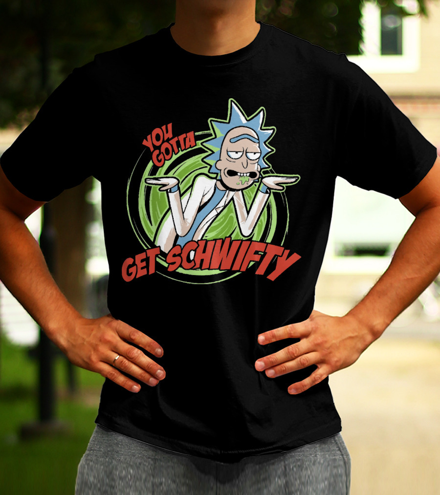 You Gotta Get Schwifty Rick And Morty Portal Image T-Shirt