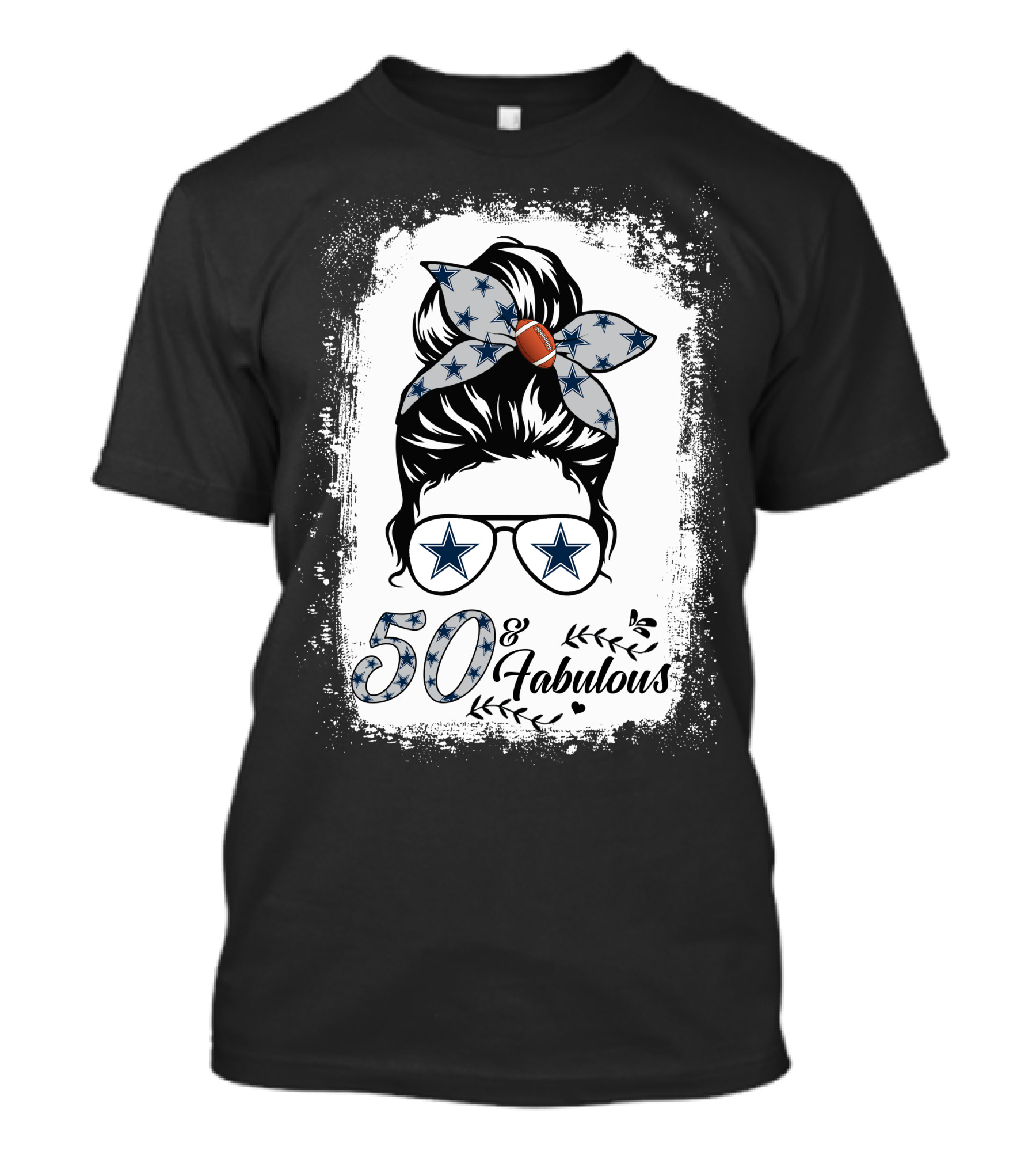 50 And Fabulous Football Stars Birthday T-Shirt