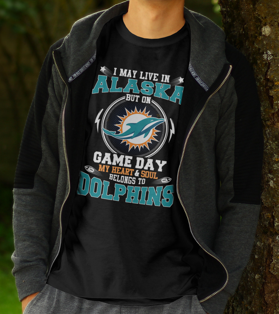 Alaska Game Day My Heart & Soul Belongs To Dolphins T-Shirt