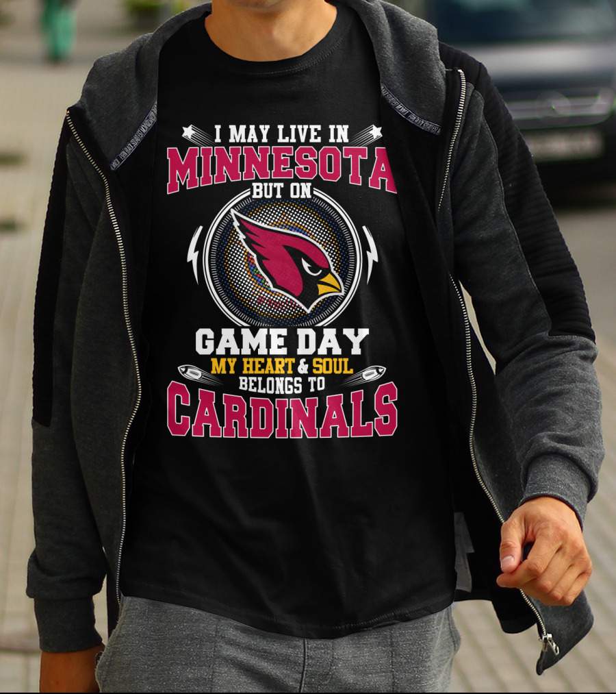Minnesota Game Day My Heart & Soul Belongs To Cardinals T-Shirt