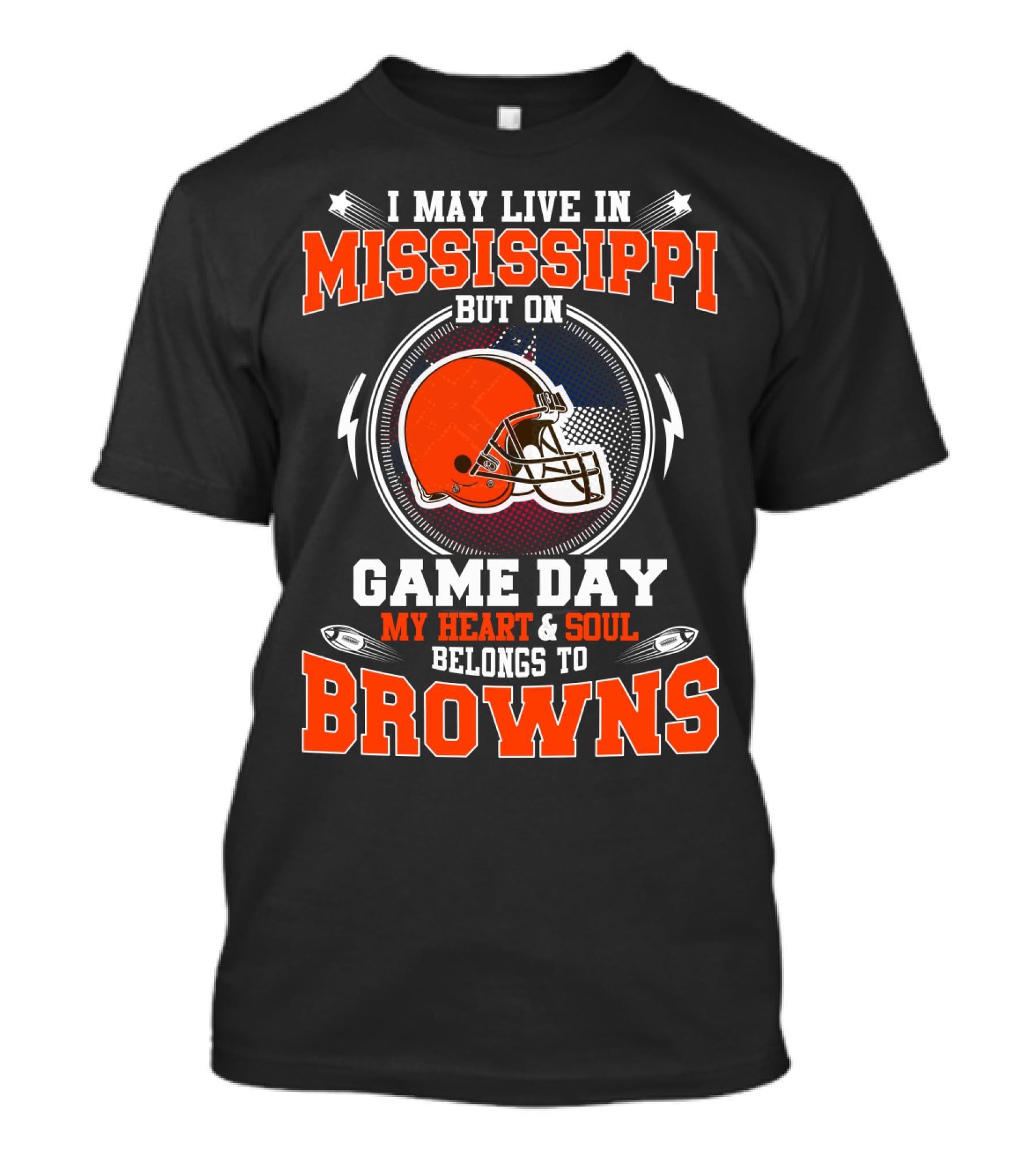 Mississippi Game Day Heart & Soul Belongs To Browns T-Shirt