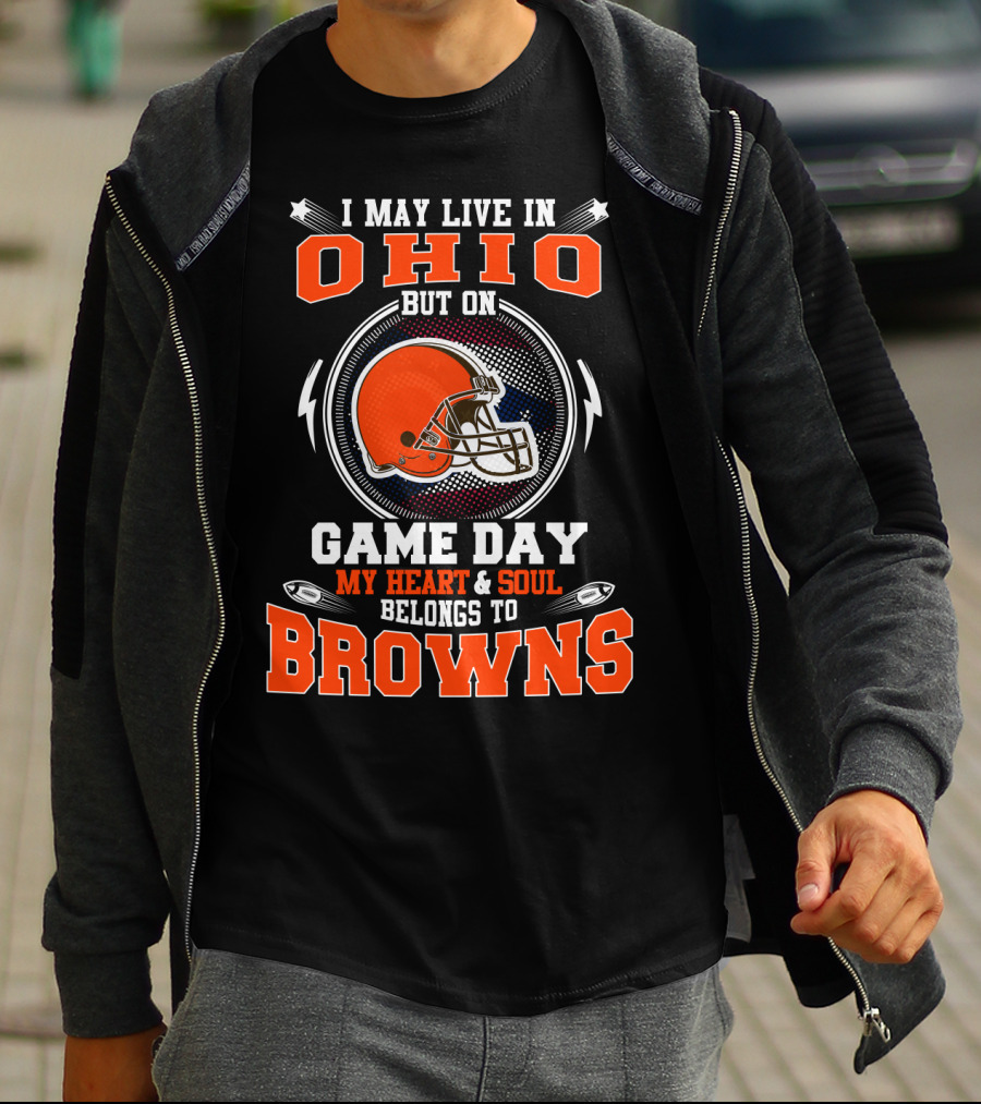 Ohio Game Day My Heart & Soul Belongs To Browns T-Shirt