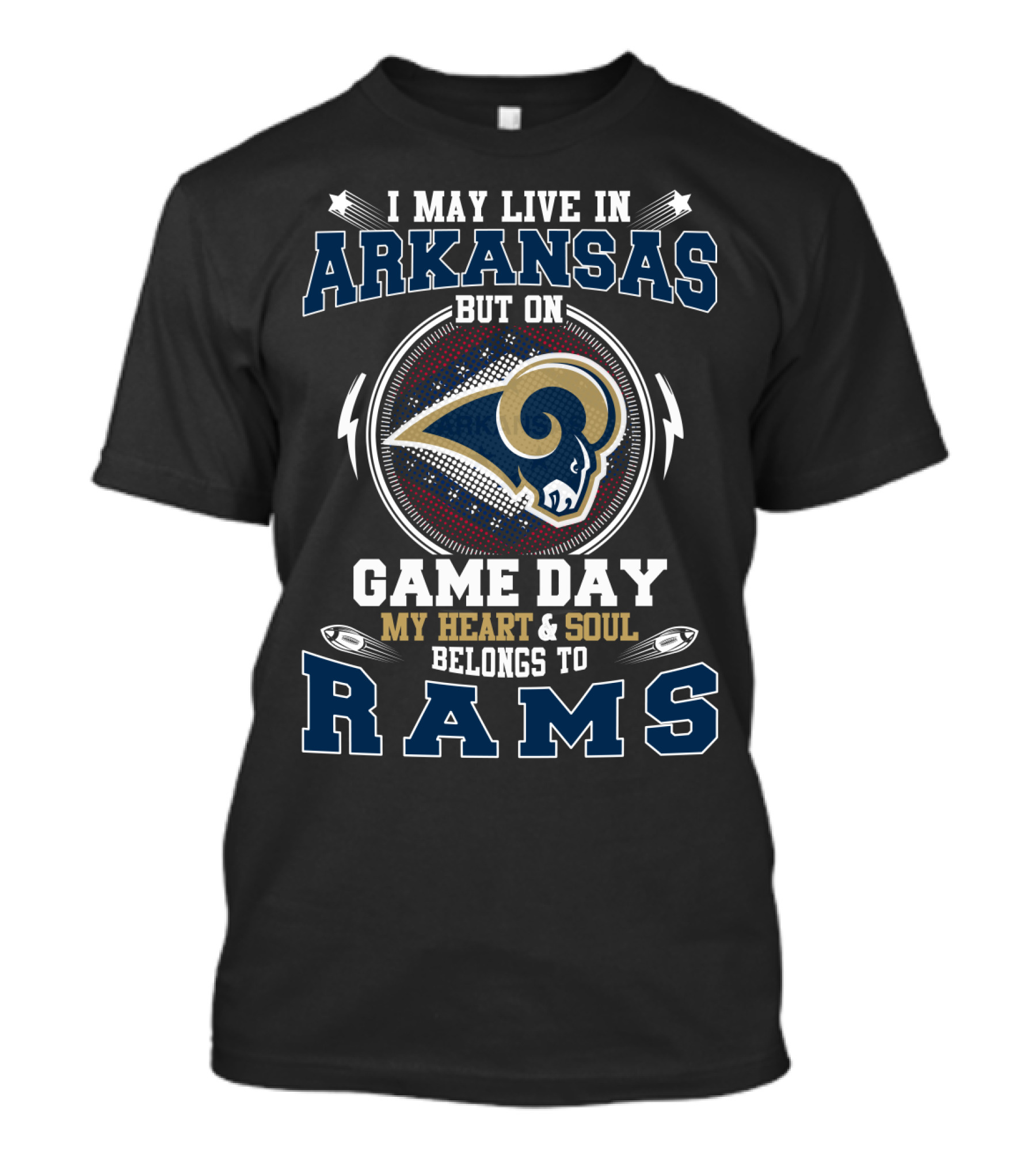 Arkansas Game Day My Heart & Soul Belongs To Rams T-Shirt