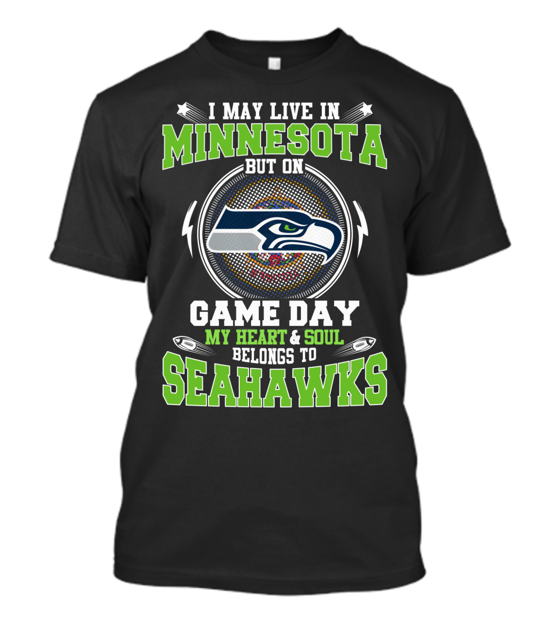 Minnesota Heart And Soul Belongs To Seahawks Game Day T-Shirt