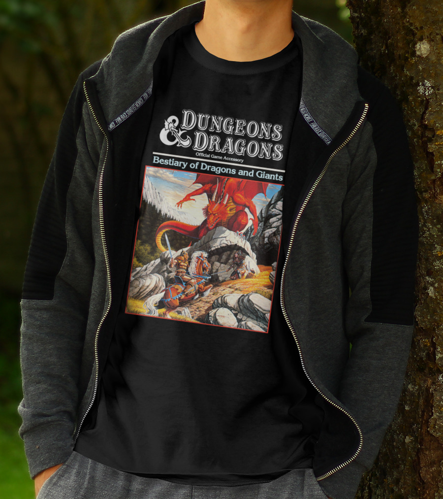 Dungeons And Dragons Bestiary Of Dragons And Giants Official Game Accessory T-Shirt