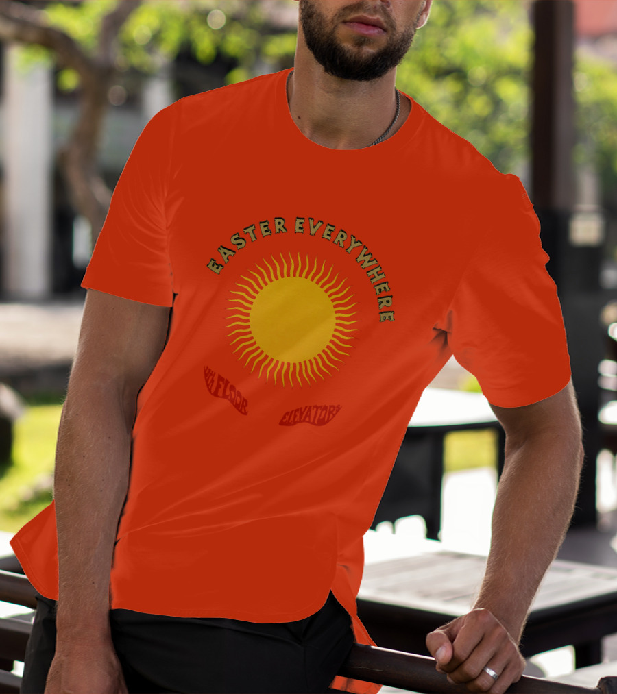 Easter Everywhere 13th Floor Elevators Sunburst Iconic Psychedelic Motif T-Shirt