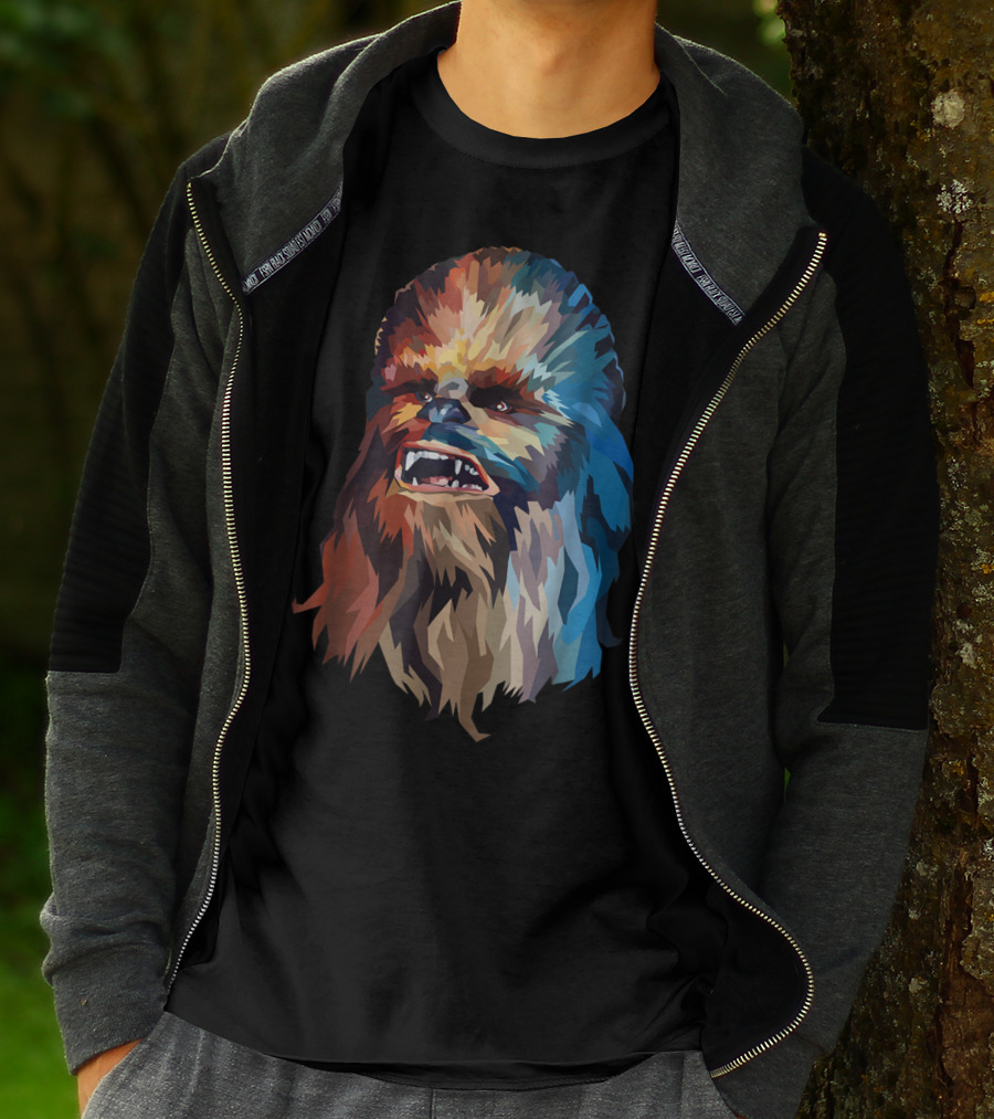 Chewbacca Multicolor Geometric T-Shirt