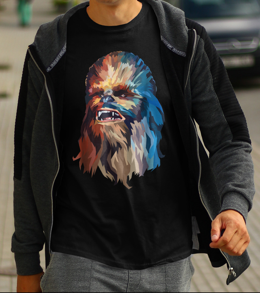 Chewbacca Multicolor Geometric T-Shirt