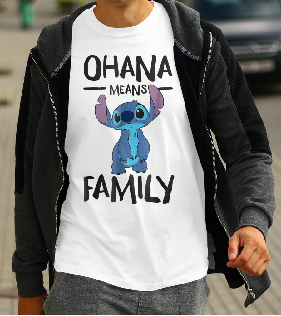 Ohana Means Family Stitch Character T-Shirt