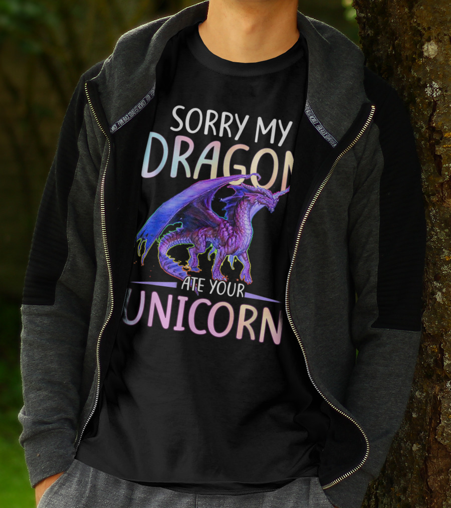 Sorry My Dragon Ate Your Unicorn T-Shirt