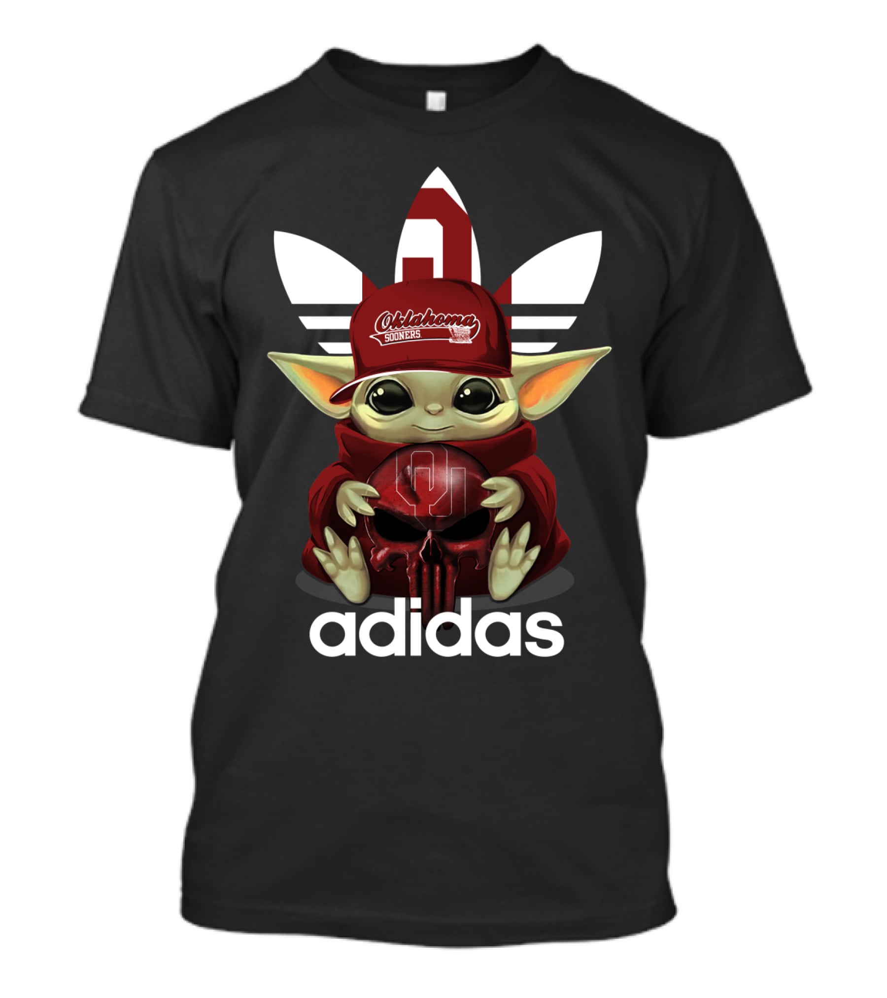 Oklahoma Sooners Baby Yoda Cap T-Shirt