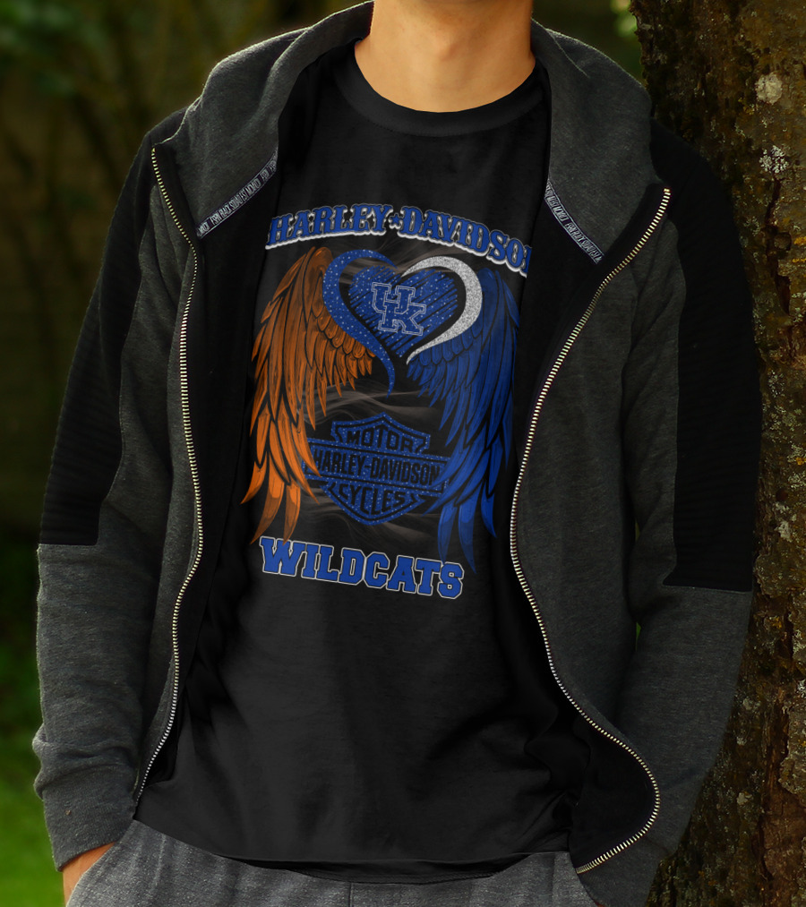 Harley Davidson Kentucky Wildcats Motor Cycles T-Shirt