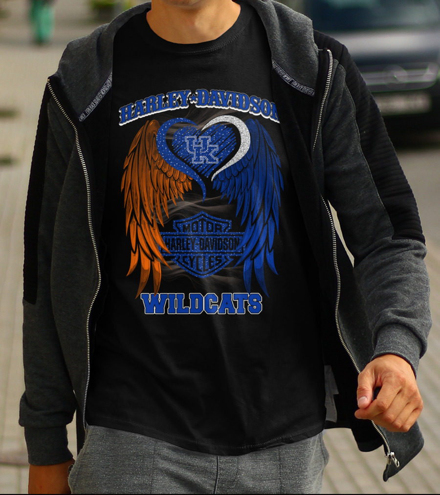 Harley Davidson Kentucky Wildcats Motor Cycles T-Shirt