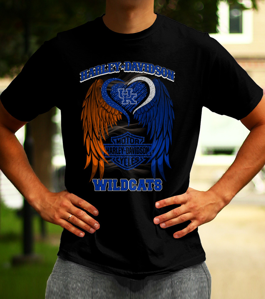Harley Davidson Kentucky Wildcats Motor Cycles T-Shirt