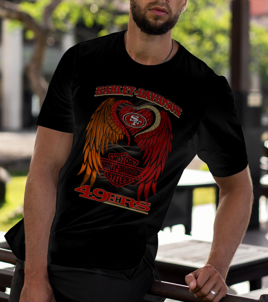 Harley Davidson Motor Cycles San Francisco 49ers T-Shirt