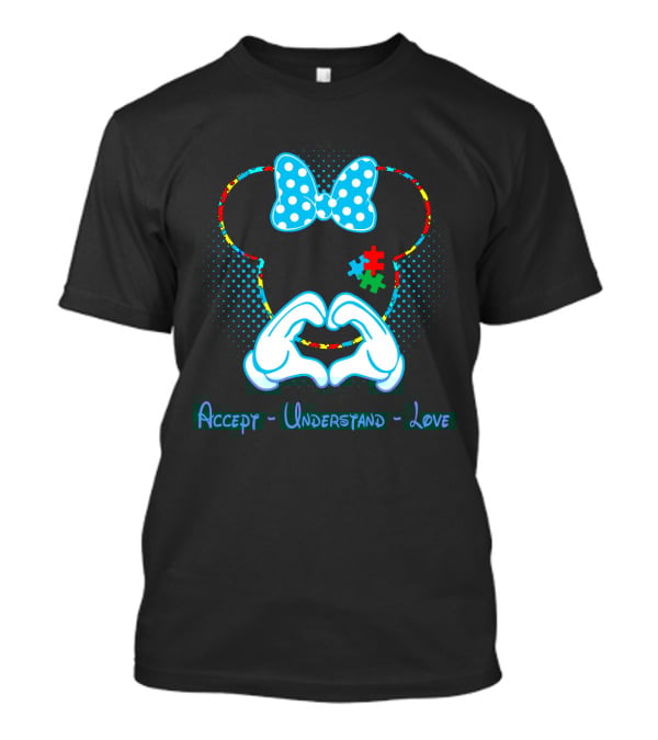 Accept Understand Love Minnie Mouse Autism Awareness T-Shirt