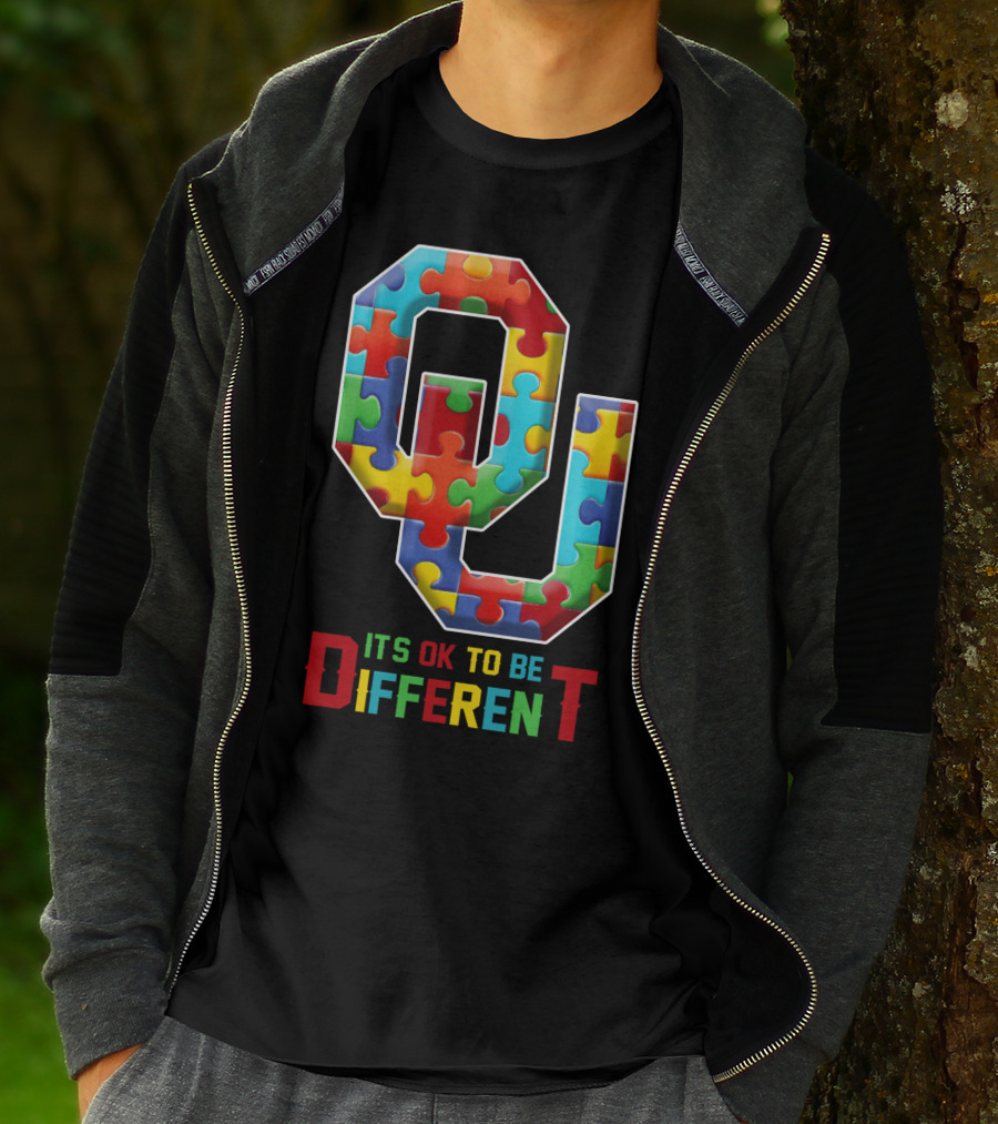 OU It's OK To Be Different Puzzle T-Shirt