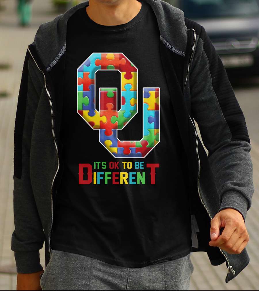 OU It's OK To Be Different Puzzle T-Shirt