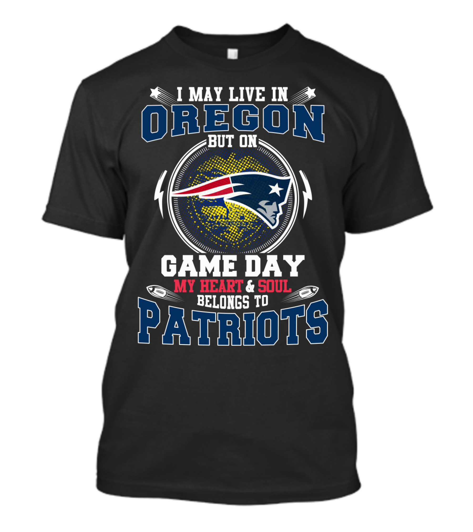 OREGON GAME DAY MY HEART And SOUL BELONGS TO PATRIOTS T-Shirt