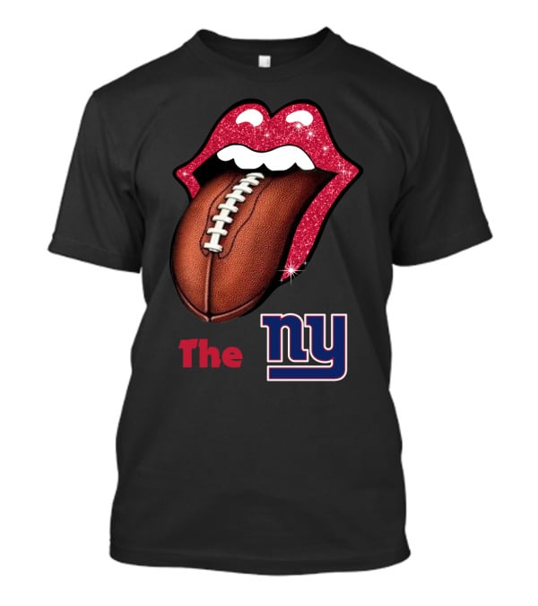 The NY SMILE GIANTS Football Tongue T-Shirt