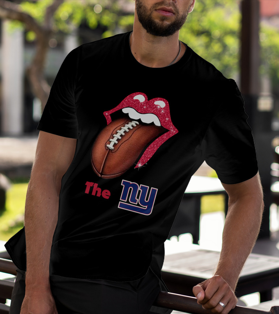 The NY SMILE GIANTS Football Tongue T-Shirt