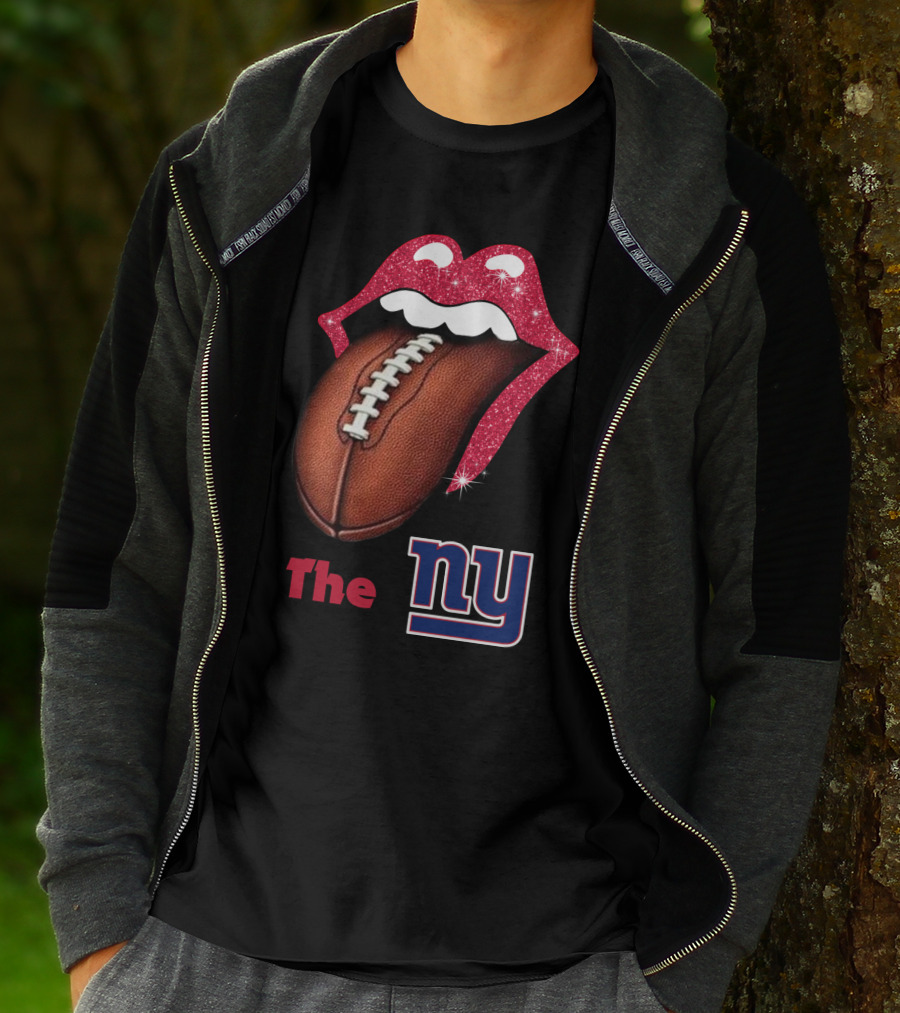 The NY SMILE GIANTS Football Tongue T-Shirt