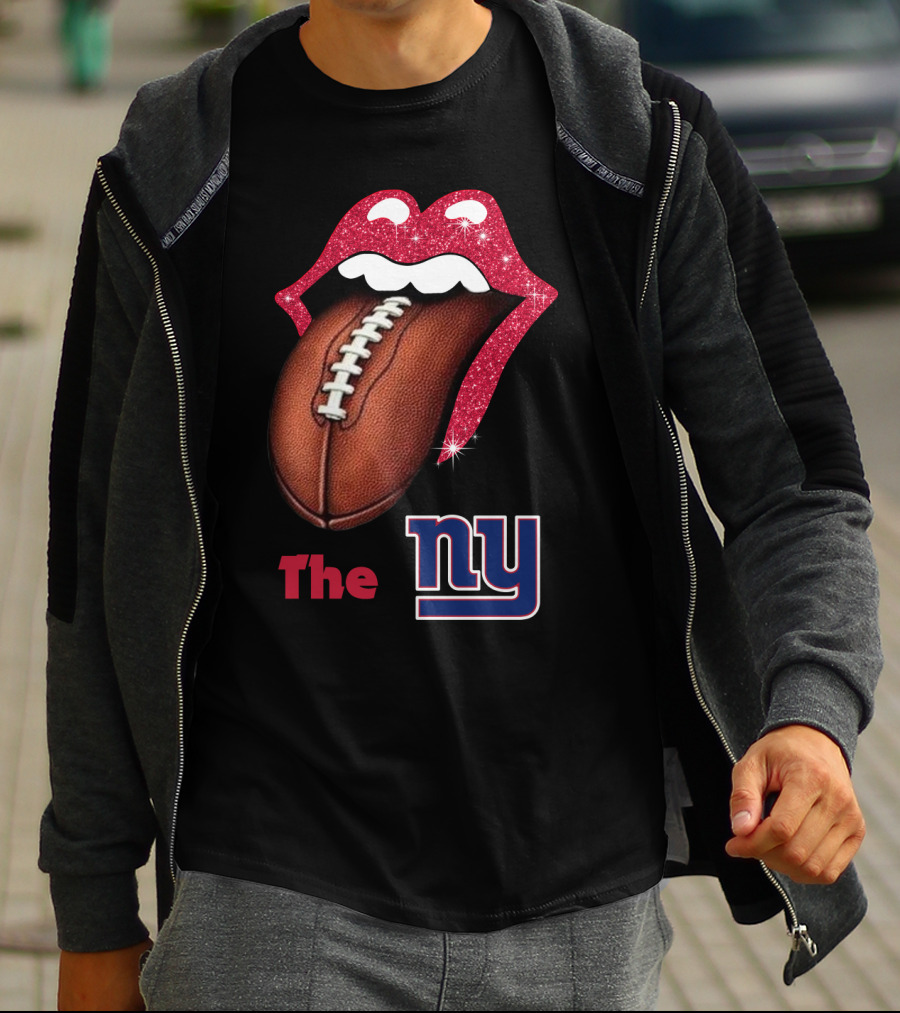 The NY SMILE GIANTS Football Tongue T-Shirt