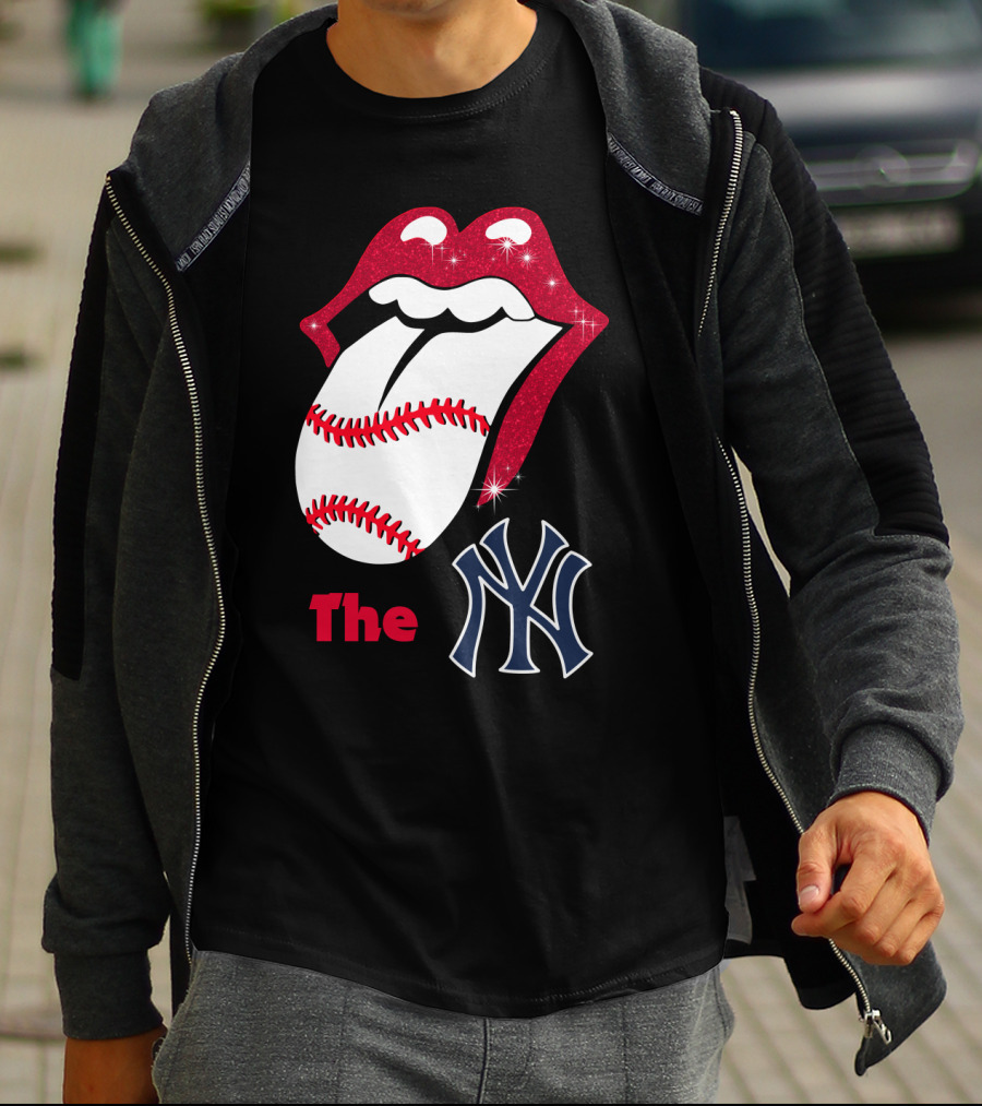 The Yankees Baseball Rolling Tongue T-Shirt