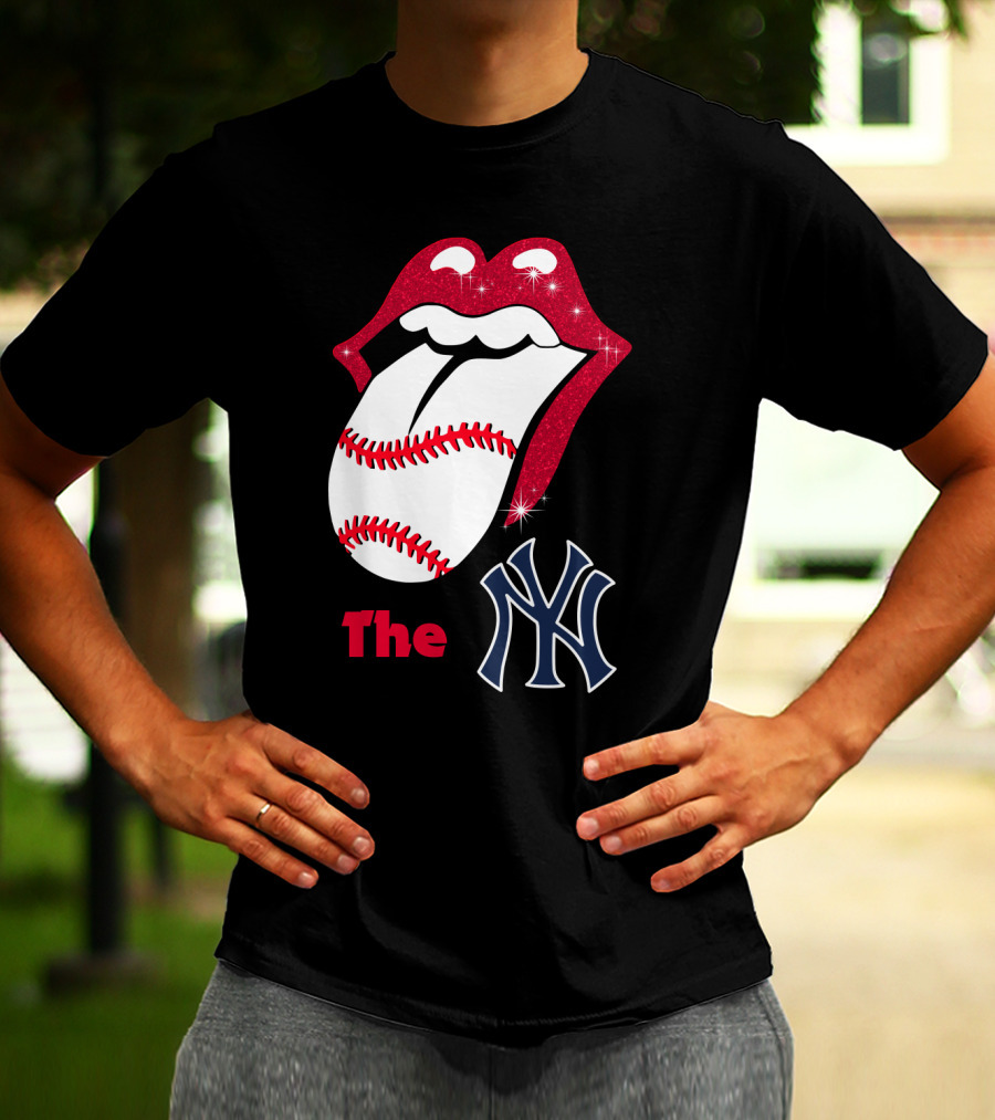 The Yankees Baseball Rolling Tongue T-Shirt