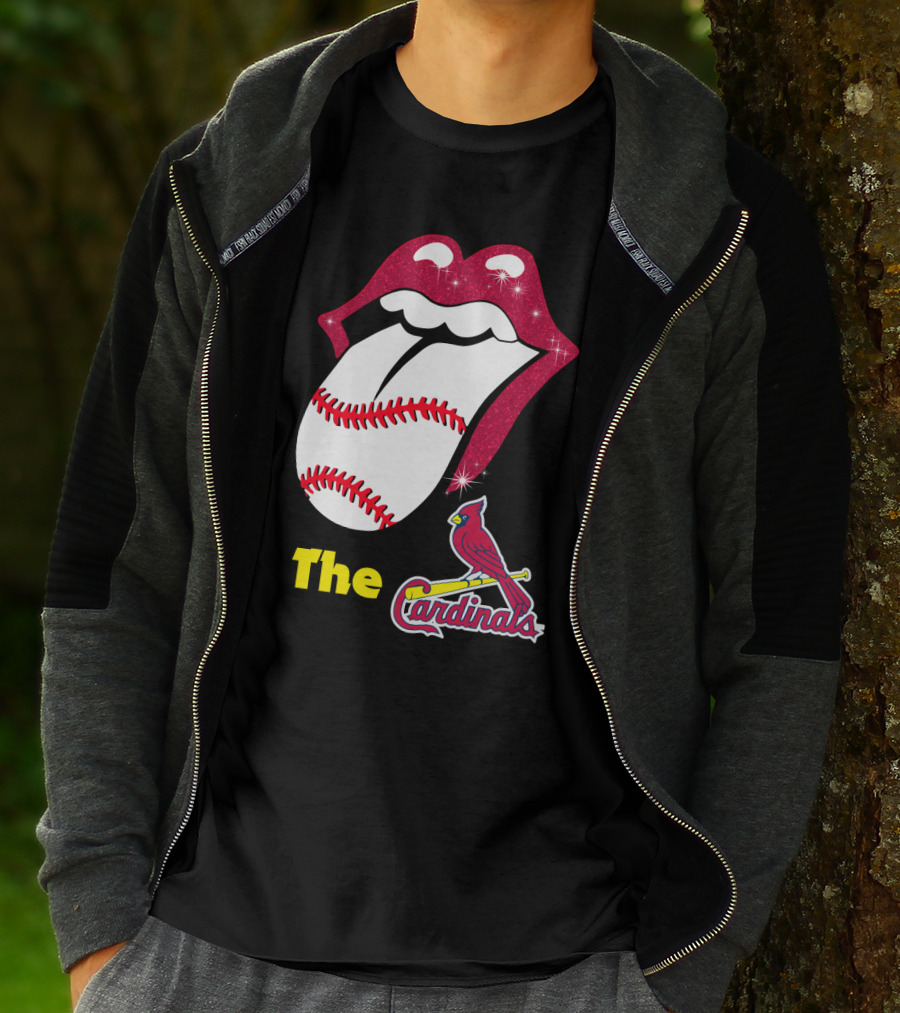 The Cardinals Baseball Tongue Lips T-Shirt