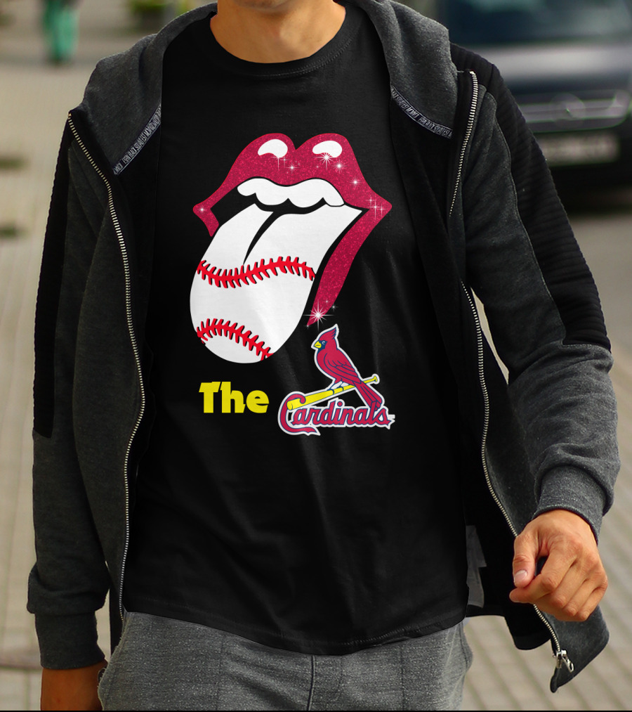 The Cardinals Baseball Tongue Lips T-Shirt