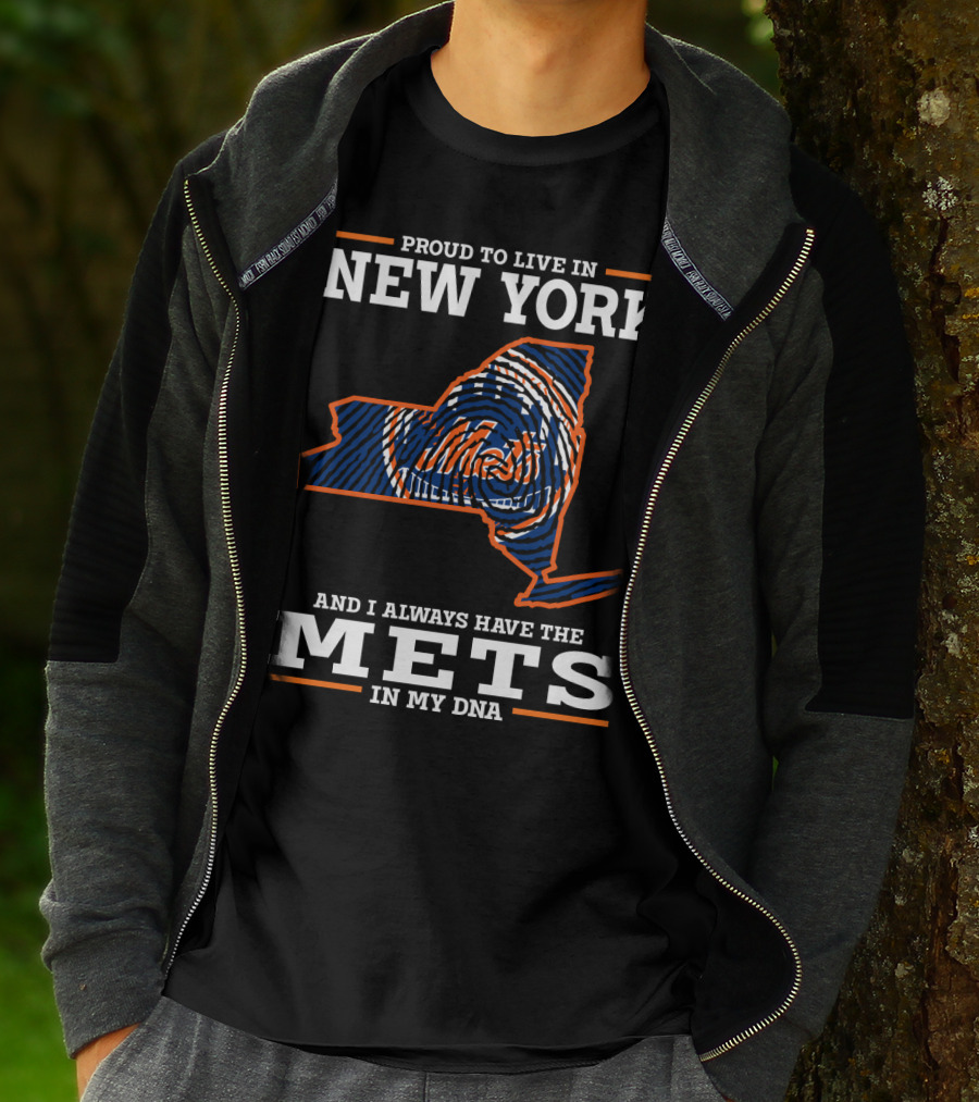 Proud To Live In New York Mets In My DNA T-Shirt