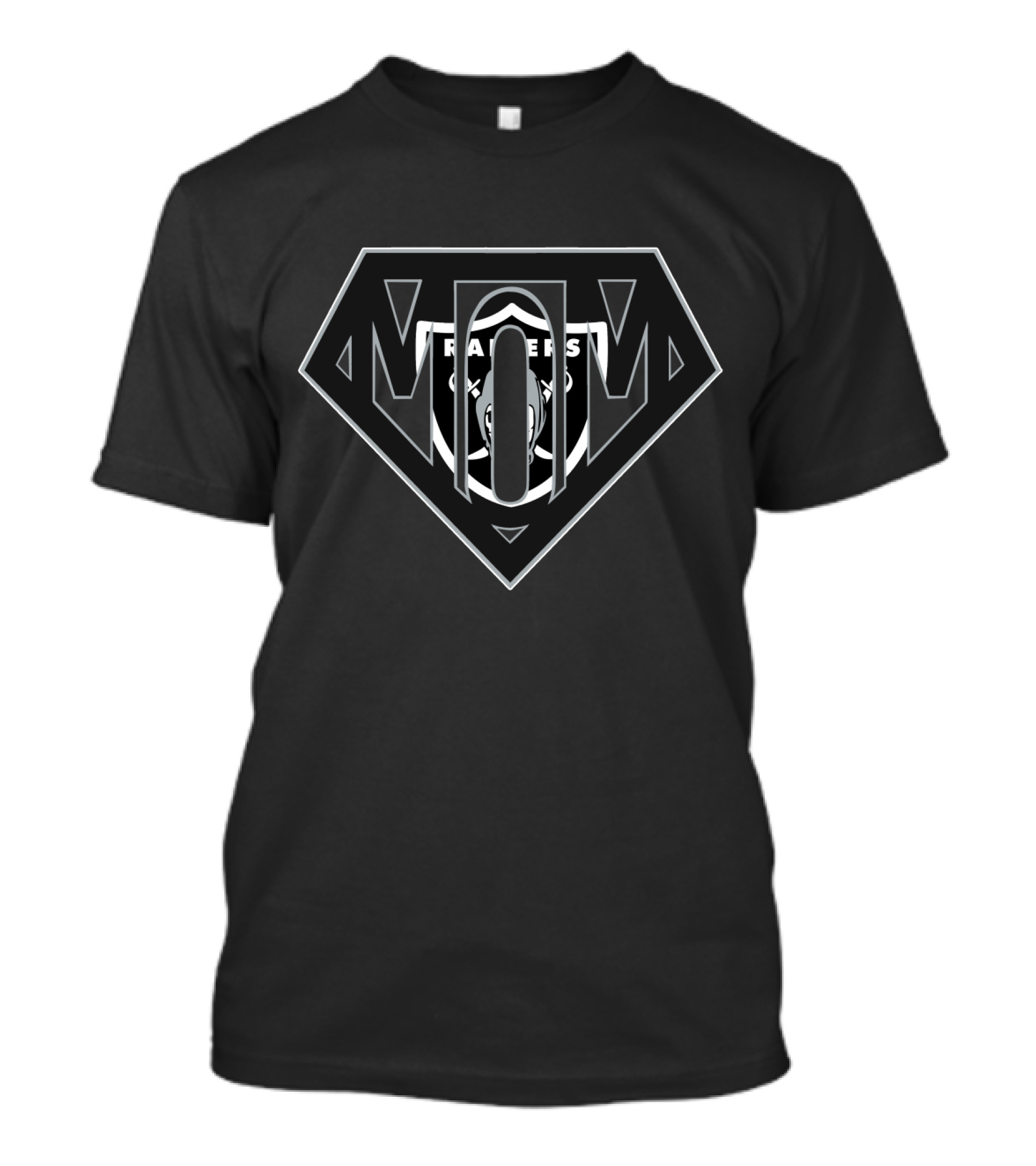 Super Mom Raiders Logo Cocoon Shield T-Shirt