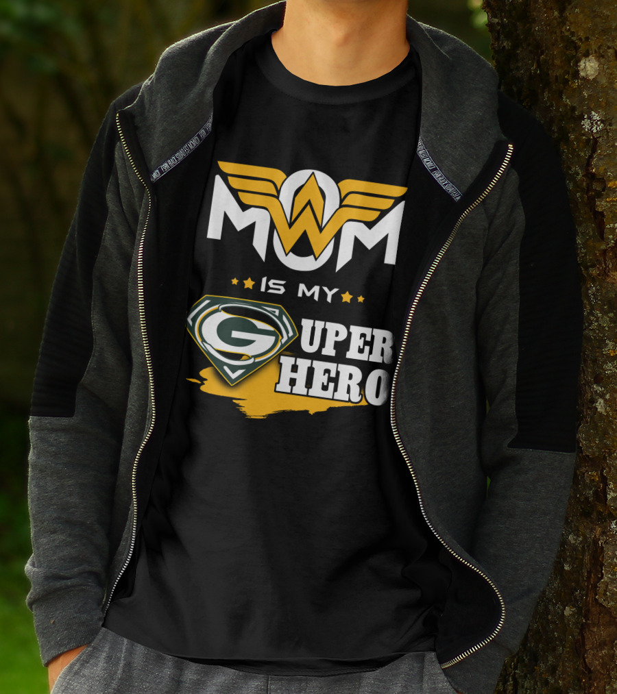 Mom Is My Packers Super Hero T-Shirt