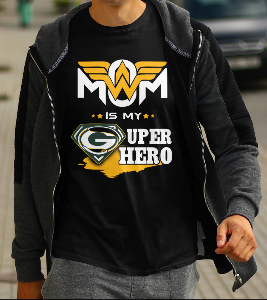 Mom Is My Packers Super Hero T-Shirt