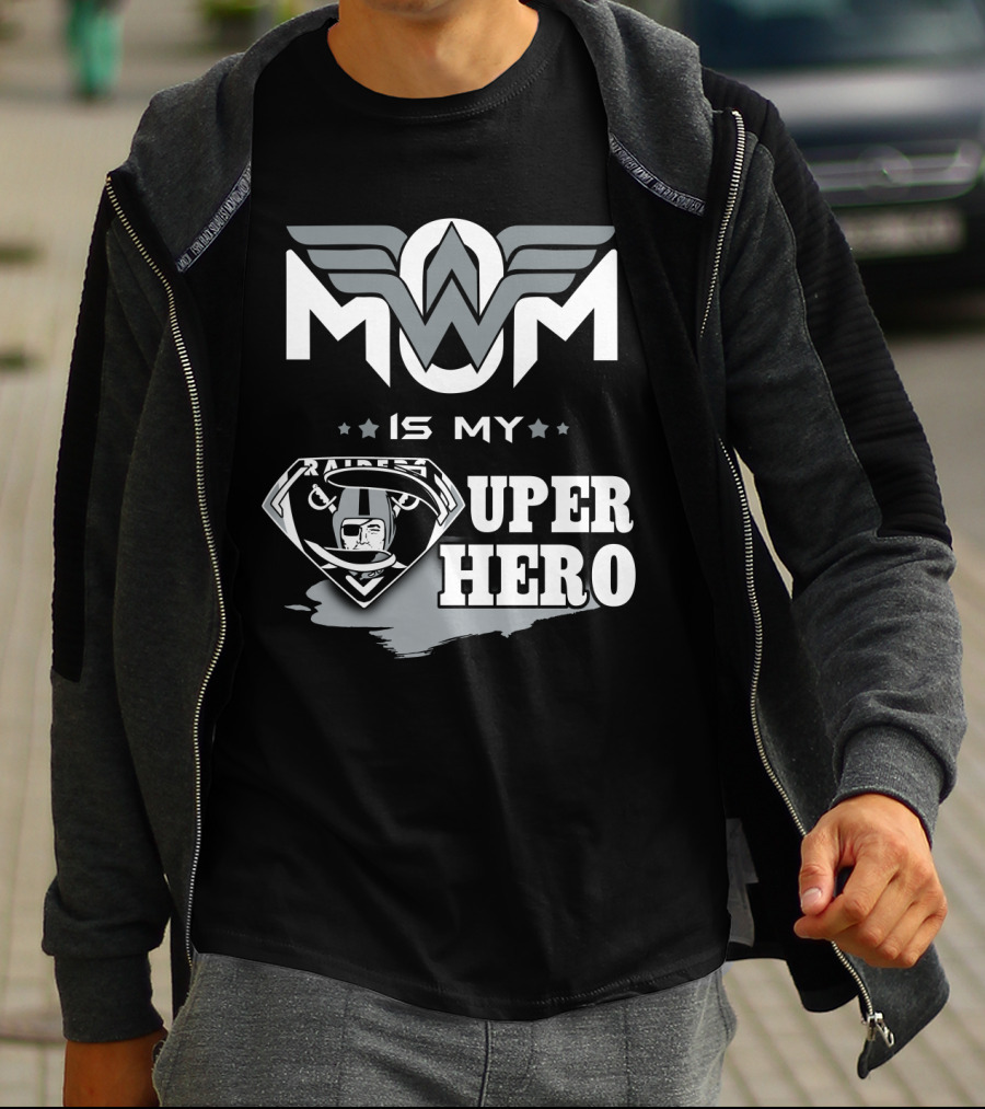 Mom Is My Raiders Super Hero T-Shirt