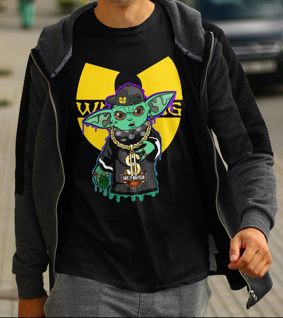 Wu-Tang Clan Harley Davidson Yoda Mashup T-Shirt