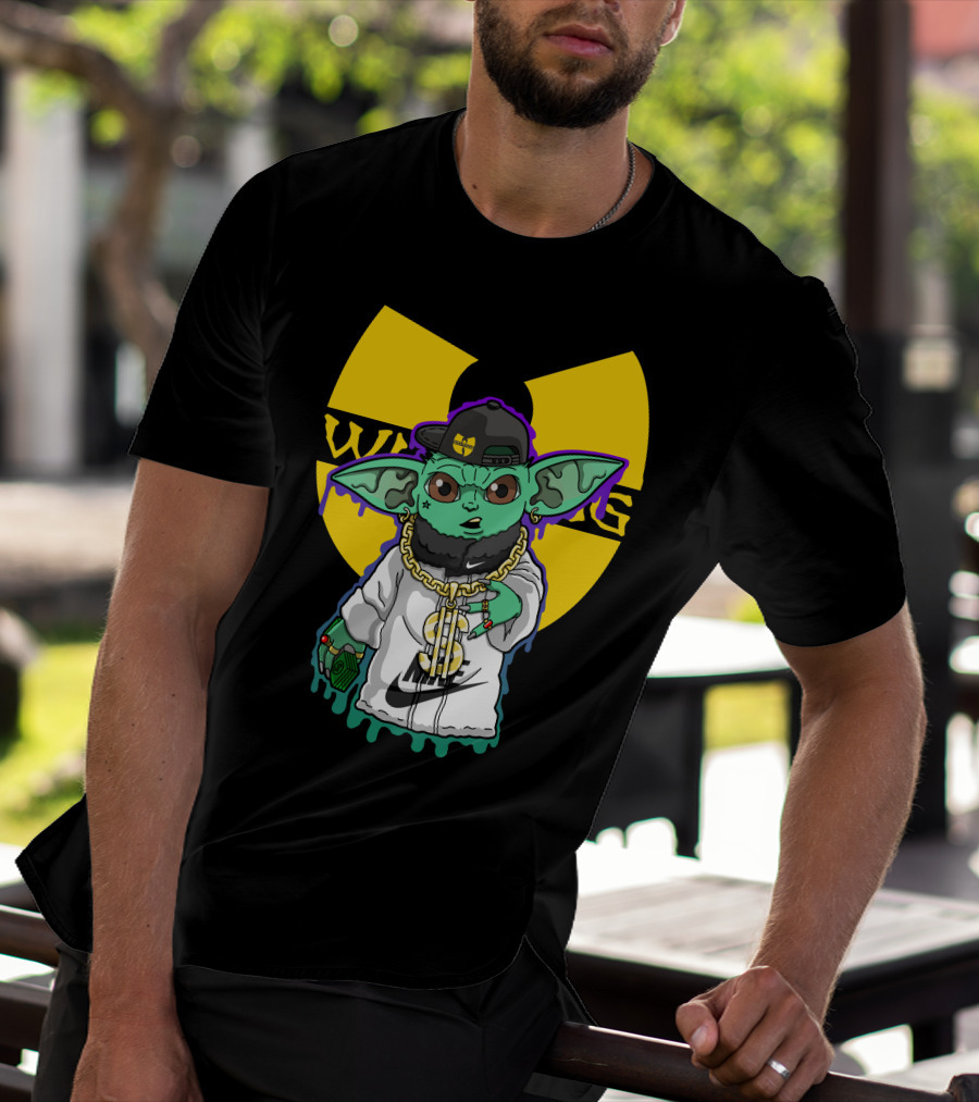 Wu Ni Baby Yoda Wu-Tang Clan Crossover T-Shirt